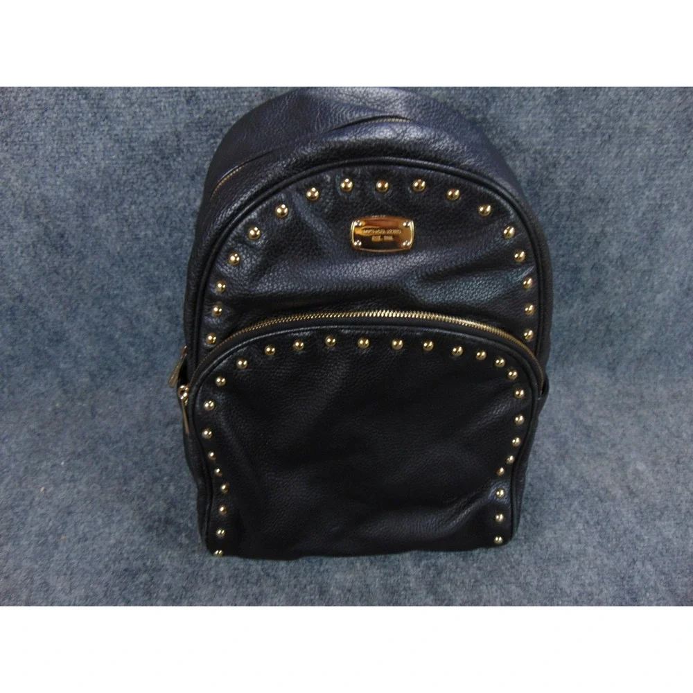 Michael Kors‎ Backpack Black Leather Studded Small Daypack Commuter,FLAW
